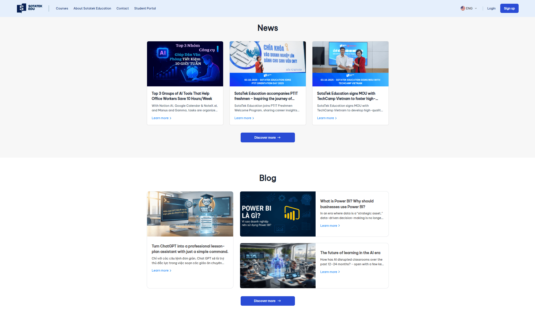SotaTek Education - International Certification Management Platform